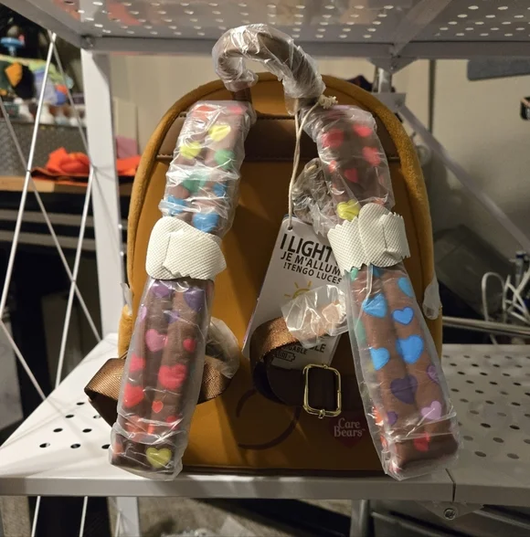 Loungefly Care Bear Lightup Mini Backpack - NWT - Picture 2 of 2